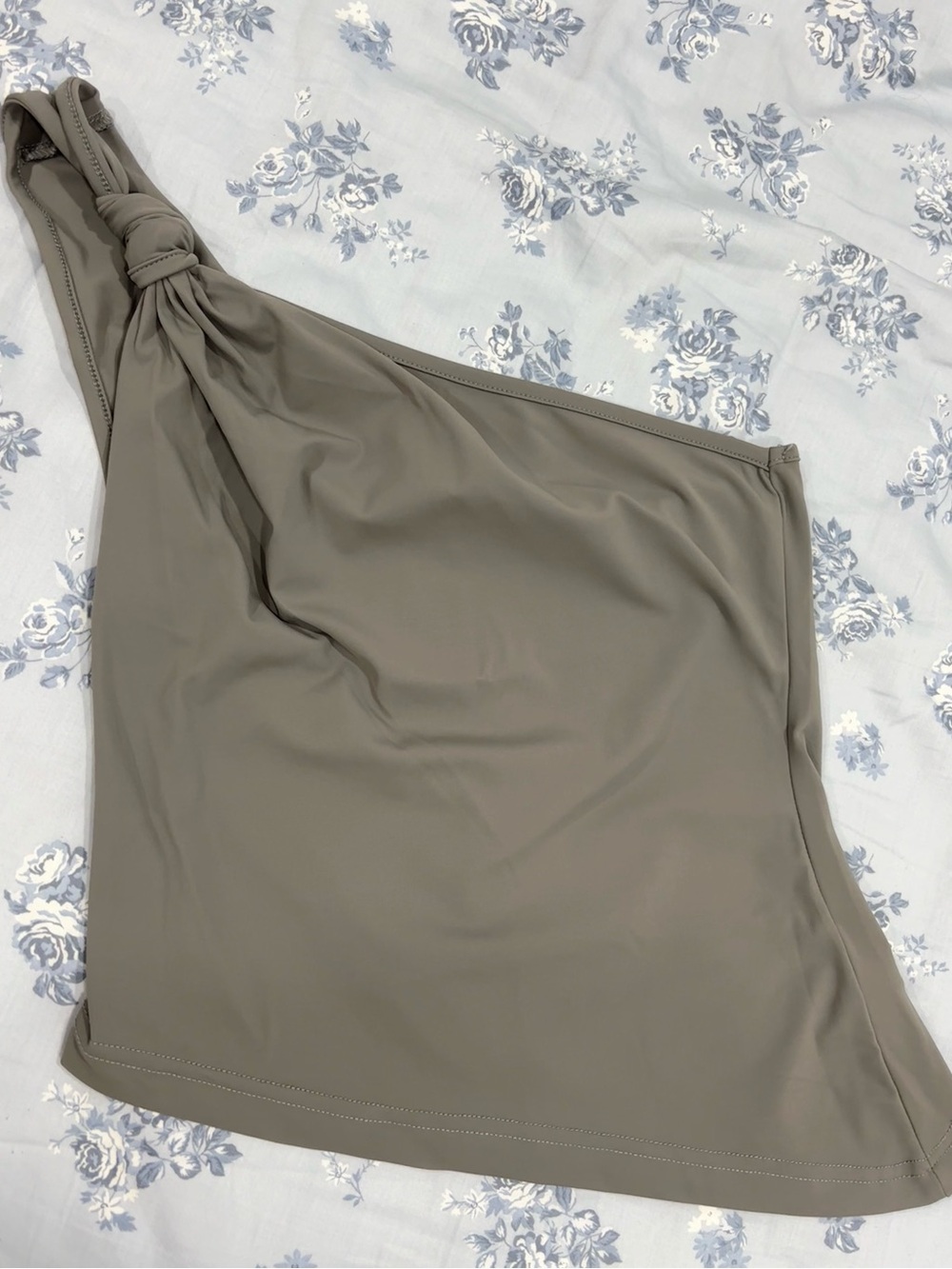 Y2K / coquette / boho One-Shoulder Knot asymmetric top